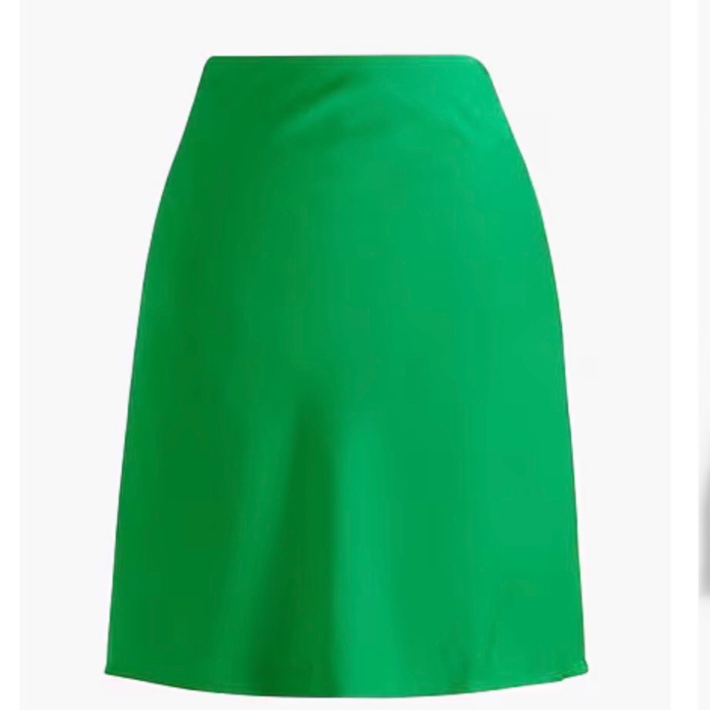 J Crew Bias Mini Skirt Kelly Green St. Patrick’s Day